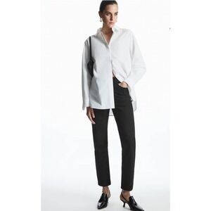 COS STRAIGHT LEG SLIM FIT ANKLE LENGTH HIGH RISE JEANS WASHED BLACK SIZE 25 NEW